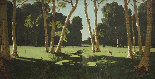 Архип Куинджи. Берёзовая роща. 1879 г. Холст, масло. 97 × 181 см