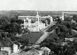  Борисоглебская и Всехсвятская церкви в Костроме. Конец XVIII в. Фото нач. XX  в.
