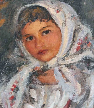  Девочка в платке