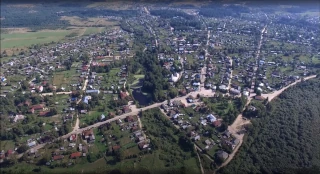 Городские улицы с высоты дрона