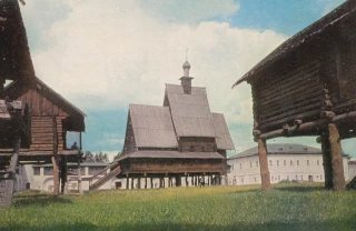  Церковь Спаса Преображения села Спас-Вежи. Деревянная архитектура