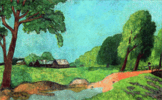  N. Krymov. After the Rain in Spring. Костромской художественный музей