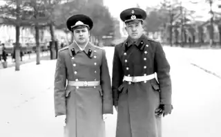 A.N. Kolesnikov and Yu.I. Belyakov, 1976. Photo from the collection of E.G. Klein