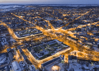  Вечерняя Кострома с высоты