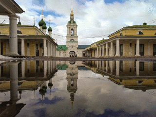  Улицы Костромы в лужах