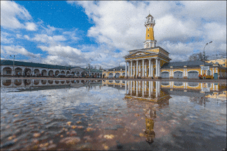Кострома в лужах
