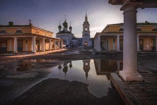 Кострома в лужах
