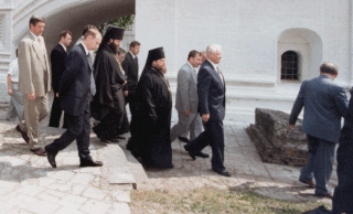 Борис Ельцин и Владимир Путин в Костроме. Костромские исторические события на репортажных Фотографиях