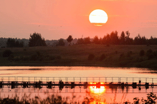 Левая притока Волги. Sunrise