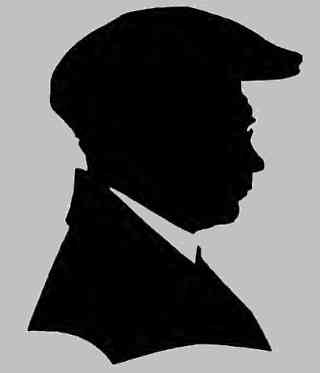 Portrait of Vasily Smirnov by the silhouette artist N. Grigoriev