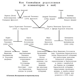  Родословная О.Б.Ткаченко